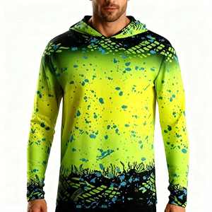 Vêtements de pêche à sublimation UPF 50, sweat-shirt personnalisé avec protection UV, chemises à manches longues, maillot SPF pour adultes, vêtements de pêche pour hommes et enfants - Product Image 1