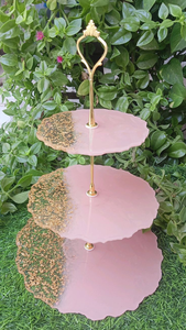 Eco-Friendly Round Resin <b>Cake</b> <b>Stand</b> with new Design for Custom Pedestal - Product Image 5