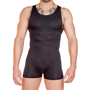 <b>Men</b>’s Sleeveless <b>Wrestling</b> <b>Singlet</b> Custom Sports Uniform Training Competition Wear - Product Image 4