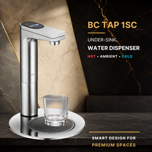 เครื่องทำน้ำร้อนน้ำเย็นใต้ซิงค์ AQUATEK BC Tap 1SC พร้อมก๊อกน้ำแบบสัมผัส IP67 และระบบทำความเย็นด้วยคอมเพรสเซอร์ - Product Image 1
