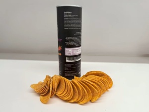 Latas de patatas fritas Halal OEM/ODM personalizadas de fábrica, 25g-160g, aperitivos exóticos, aperitivos de frutas y verduras, patatas fritas crujientes - Product Image 4