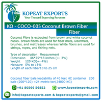 Fibres de coco 100 % biologiques de qualité supérieure, 5 kg, en balles naturelles, certifiées biologiques, pour jardin, toutes saisons, pour importateurs et acheteurs