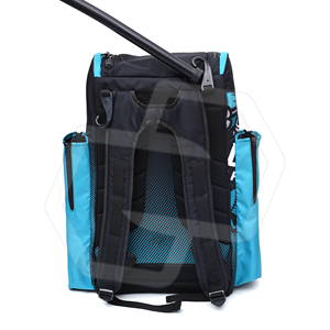 Sac de sport unisexe personnalisé en nylon bleu avec fermeture éclair à enroulement pour bâton de baseball/softball, décoration imprimée - Product Image 2