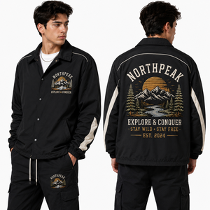 เสื้อแจ็คเก็ตสไตล์วิทยาลัยแบบยูนิเซ็กซ์ ปักลายตราสัญลักษณ์ตามสั่ง ผ้าซาตินเนื้อเรียบ ขายส่ง OEM ชุดทีม ชุดสตรีทแวร์ ชุดยูนิฟอร์ม เสื้อคลุมสำหรับใส่ในมหาวิทยาลัย - Product Image 1