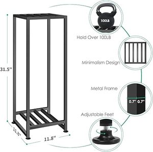 Support de plante en fer de qualité supérieure, best-seller, adapté pour l'intérieur, l'extérieur, le jardin, le balcon et la décoration intérieure. - Product Image 2
