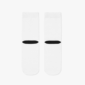 Chaussettes ras du cou pour femmes en coton uni respirant, violet, vert, jaune, tricotées, pour le yoga, compression de classe 1, imprimé numérique, usage quotidien, printemps - Product Image 1
