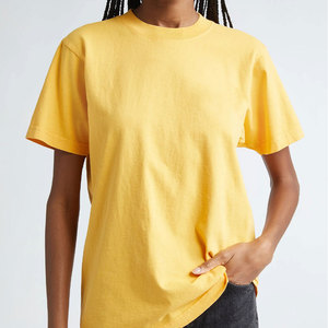 T-shirt pour femme en coton 100% tricoté, léger, écologique, à manches courtes, col personnalisable, décontracté, respirant, séchage rapide, hiver - Product Image 5