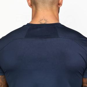 T-shirt d'été haut de gamme pour homme, coupe ajustée, avec logo personnalisé, imprimé, élastique, dégradé de couleurs, effet tie-dye ombré, respirant - Product Image 5
