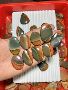 Cabujones de Jaspe Policromado Natural al por Mayor, Gemas Sueltas de Primera Calidad para la Fabricación de Joyería - Product Image 3