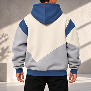 Sweat-shirt homme personnalisé, lourd, avec fermeture éclair, 100% coton, broderie personnalisée, sweat-shirt homme avec logo personnalisé - Product Image 3