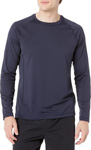 Women's Long Sleeve Rash Guard Solid Navy 100% Polyester Quick Dry <b>Swim</b> <b>Top</b> - Product Image 4