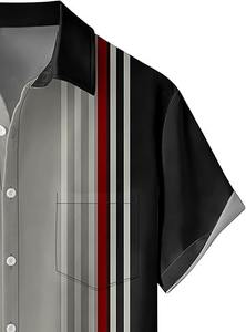 Camisa estampada para hombre, material ligero y duradero, muy vendida, antiarrugas, transpirable, cómoda, con la opción de personalización. - Product Image 3