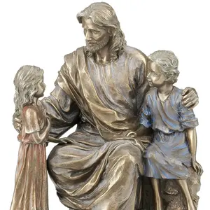 VERONESE tasarım-İsa küçük erkek ve kız-soğuk döküm bronz-OEM mevcut