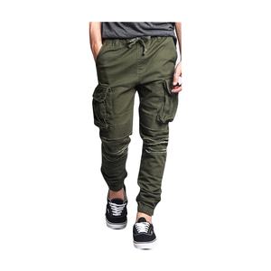 Nouveau pantalon Cargo de couleur unie pour hommes 100% coton bon marché Premium prix de gros OEM Service Zipper FLY Qualité orientée vers l'exportation - Product Image 4