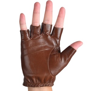 Guantes de cuero OEM vintage para motocicleta, guantes duraderos para hombres y mujeres, accesorios para motocicleta - Product Image 4