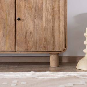 Aparador de 3 Puertas Vandana Autumn Field de 140 cm, Estilo Pop, Madera de Mango, Color Pluma - Product Image 5