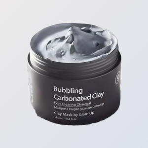 มาส์กหน้า Glamup Pore-Cleansing Charcoal Bubbling Clay Mask 135 มล. ผลิตในเกาหลี ด้วยดินขาวคาโอลินและเบนโทไนต์ - Product Image 3