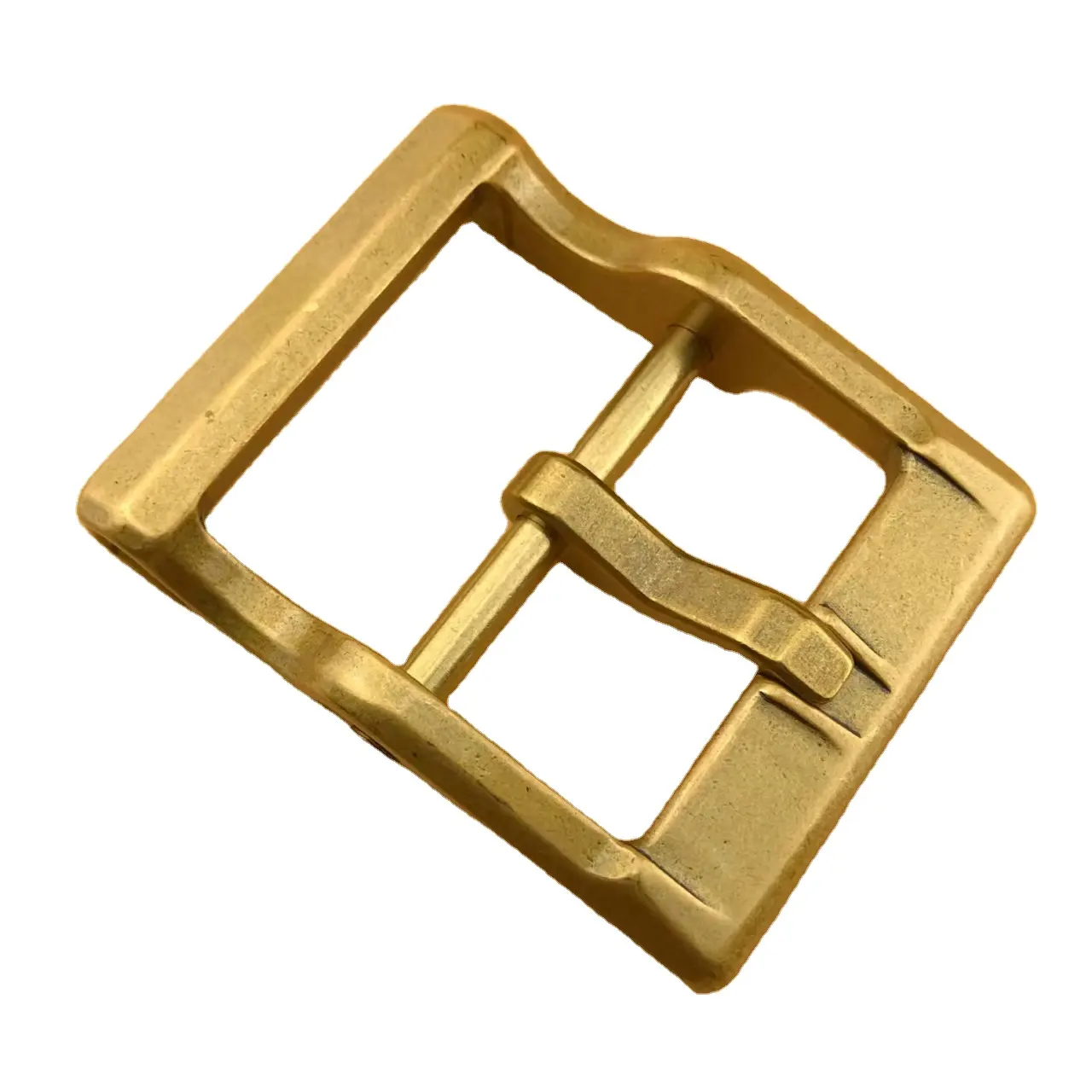 Hebilla de cinturón personalizada de cobre y latón macizo WT, logotipo de metal, hebilla de moda Reversible para hombre, cinturón dorado, tamaño libre
