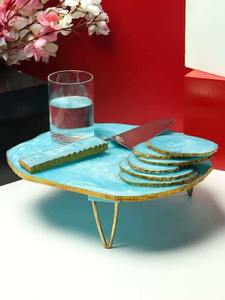 Soporte de Pastel de Resina Hecho a Mano de Lujo, Mesa Redonda para Exhibición de Postres, para Bodas, Fiestas de Cumpleaños, Decoración de Eventos de Panadería y Uso en Catering - Product Image 3