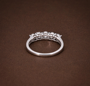 <b>Silver</b> Vintage IGI Certified Lab Grown Diamond Engagement <b>Ring</b> Luxury Wedding Jewelry for Anniversary and Party Gift - Product Image 4