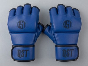 Gants d'entraînement MMA en cuir PU de qualité supérieure QST, gants de combat sans doigts, gants de protection rembourrés pour les mains - Product Image 4