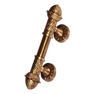 <b>Antique</b> Bronze Metal Cabinet Pull Handle With Ornate Design Drill Installation - Product Image 5