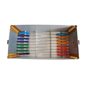 Juego de 20 instrumentos quirúrgicos manuales de acero inoxidable para cirugía neurológica de columna vertebral, herramientas quirúrgicas ortopédicas de alta calidad para columna vertebral - Product Image 1