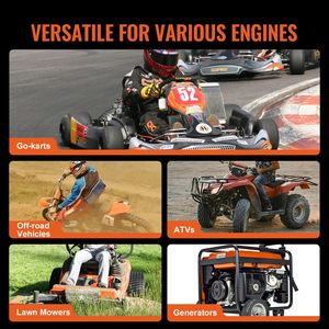 Frizione di Trasmissione ad Alta Resistenza 2-8HP, Design Asimmetrico, 2000 RPM, Robusta Cinghia in Gomma, Kit Frizione e Accessori Resistenti - Product Image 3