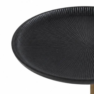 Minimalist Brass <b>Side</b> <b>Table</b> With <b>Black</b> Metal Top Modern Living Room Furniture Decorative <b>Side</b> <b>Table</b> - Product Image 5