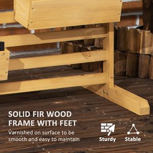 Supporto per Piante in Legno da Esterno con 5 Fioriere Sospese per Patio, Portico, Piante Rampicanti, Cesti Appesi e Accessori - Product Image 6