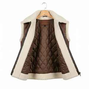 Wholesale Bubble <b>Jacket</b> Slim Sleeveless Polyester Cotton Filled Unisex Summer Wholesale ODM <b>Leather</b> Vest - Product Image 4