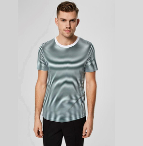 Camiseta de Hombre de Algodón 100% de Alta Calidad con Forro, Diseño Nuevo, Ajustada, con Cuello Redondo, para Todas las Temporadas, con Logotipo Personalizado - Product Image 3