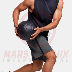 Fabricación profesional de pantalones cortos de malla a la moda para hombre, transpirables, de color sólido, con talla personalizada, para verano. - Product Image 4