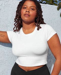 เสื้อยืดครอปท็อปสไตล์ Y2K ปี 2026 เสื้อยืดเซ็กซี่บางเบาสำหรับผู้หญิง ผ้าฝ้ายระบายอากาศได้ดี คุณภาพสูง เสื้อยืดเรียบง่าย - Product Image 2