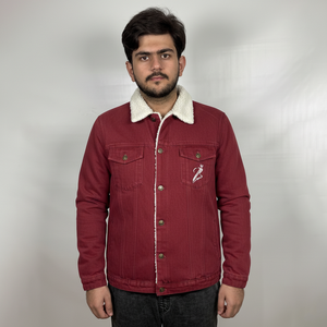 Veste en jean pour homme High Street, 100% coton, tissu toile, hiver, décontractée, respirante, séchage rapide, logo frontal. - Product Image 1