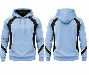 Sweat-shirt à capuche en polaire pour homme, manches régulières, couleur unie, respirant, séchage rapide, écologique, broderie 3D, vêtements décontractés d'hiver - Product Image 3