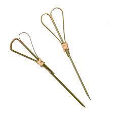AVAILABLE 12cm Disposable Bamboo Cocktail Sticks Knotted Fruit Skewers for Catering, Bar & Restaurant Decor - Product Image 4