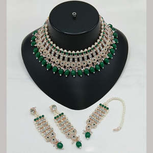 Austrian Stone Fine Jewelry Set 10574103 Elegant <b>Necklace</b> with Dazzling Stones - Product Image 1