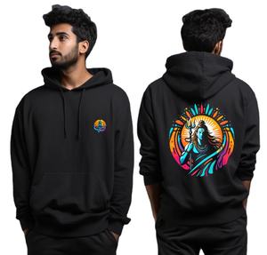 100% algodón pesado 400 GSM logotipo de marca personalizado sudaderas con capucha hombres multicolor de gran tamaño forrado impreso hecho Bangladesh OEM - Product Image 1