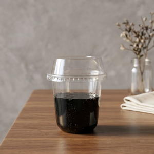 Wholesale Transparent 95mm PP <b>Cups</b> Disposable Plastic <b>Cups</b> With Dome Lids For <b>Cold</b> Beverages Coffee Tea - Product Image 4