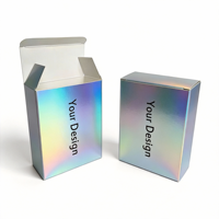 Boîte à savon Bluestar personnalisée de haute qualité, OEM, jetable, écologique - Emballage de luxe oblong auto-érecteur en carton holographique