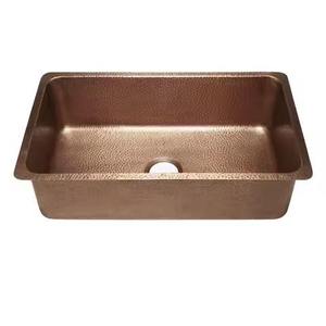 <b>Rustic</b> Copper Kitchen Sink Deep Basin Strength Modern Design Premium Quality Eco-friendly Undermount Customizable Options - Product Image 5