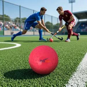 Pelota de Hockey de PVC Personalizada con Superficie con Hoyuelos – Duradera, Ligera – Ideal para Entrenamiento, Partidos, Prácticas en Campo y Recreación - Product Image 4