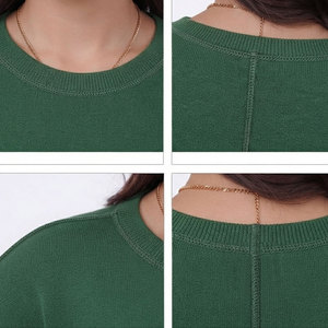 Customized Packaging <b>Women's</b> <b>Sweatshirt</b> Crew Neckline Design HIghly Versatile Vintage Streetwear Wholesale Price <b>Sweatshirt</b> - Product Image 4