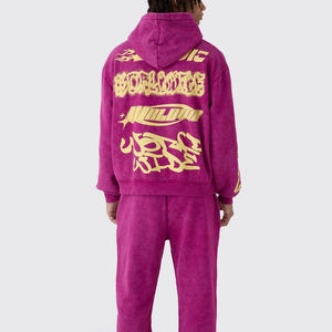 Nuevo Diseño, Chándal Oversize para Hombre, Ropa Deportiva Casual, Precio al por Mayor, Conjunto Deportivo Unisex con Estampado Puff - Product Image 2