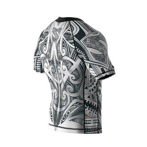 Maillot de compression MMA pour homme, manches courtes, col rond, sublimation, séchage rapide, respirant, pour MMA/BJJ/Karaté - Product Image 5