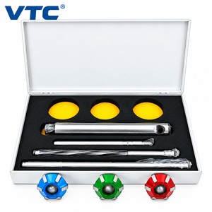 Juego de cortadores de asientos de válvulas con punta de carburo, 3 piezas, cortadores de 45 y 70 grados con vástago de 11/32 pulgadas para Small Block, precio mayorista - Product Image 1