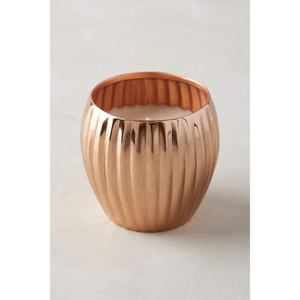 Support de bougie chauffe-plat en cuivre martelé, pot à bougie en métal à bord cannelé pour mariage, décoration intérieure - Product Image 4