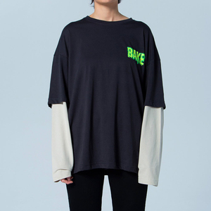 Oversized Men's <b>Black</b> <b>Long</b> Sleeve <b>T</b>-<b>Shirt</b> O-Neck Street Style Loose Fit Eco-Friendly Quick Dry Breathable Linen/Cotton Silk - Product Image 2