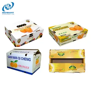 Imballaggio dell'esportazione della frutta fresca, contenitore di cartone d'imballaggio ondulato su misura della frutta fresca esportato